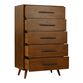 Fairbanks Tall Pecan Brown Ash Wood Dresser image number 2