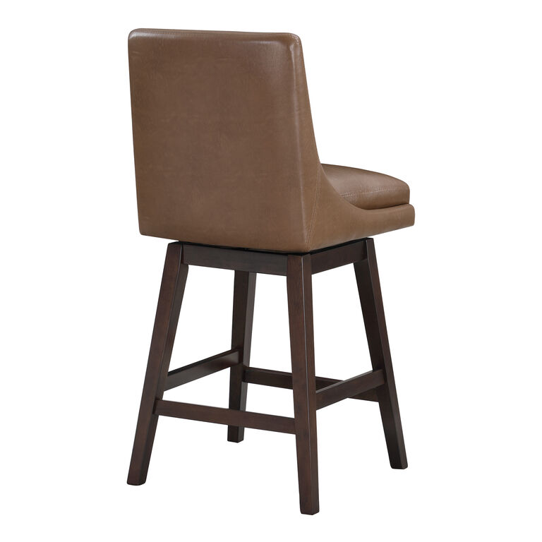 Henslowe Faux Leather Upholstered Swivel Counter Stool image number 4