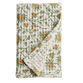 Yellow Flower Block Print Waffle Weave Hand Towel image number 0