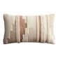 Rust and Ivory Braided Indoor Outdoor Lumbar Pillow image number 0