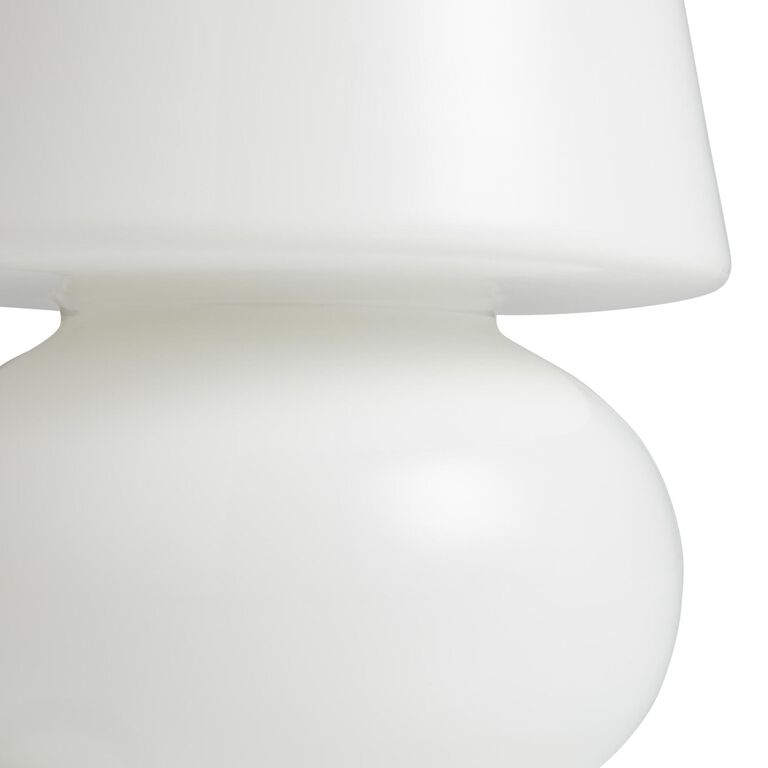 White Opal Glass Table Lamp image number 3