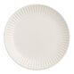White Whittle Ribbed Salad Plate