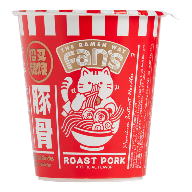 The Ramen Way Fan's Roast Pork Instant Noodle Cup Set of 2 image number 1