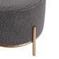Round Sherpa Upholstered Stool image number 3