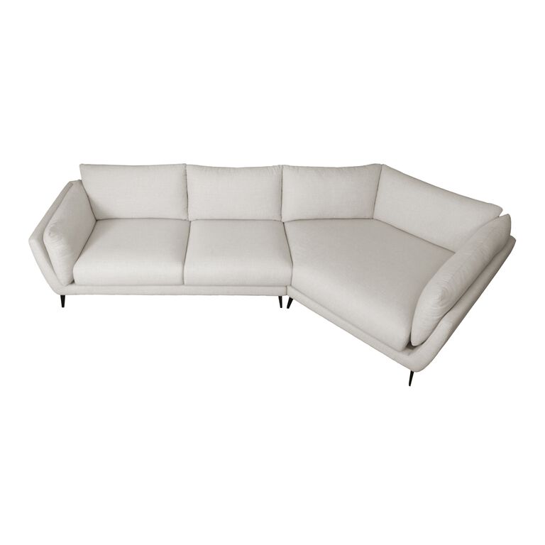Fletcher Oat Right Facing Angled 2 Piece Sectional Sofa image number 3