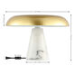 Bram Brass And White Marble Mushroom Table Lamp image number 4