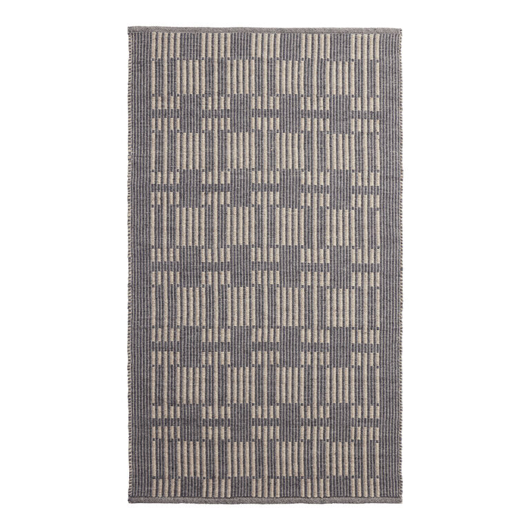 Hawthorne Gray and Taupe Wool Blend Reversible Area Rug image number 1