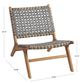 Girona Gray Strap Outdoor Accent Chair image number 3