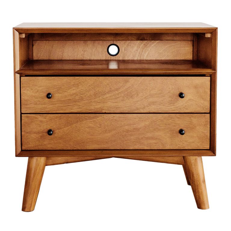 Brewton Large Acorn Wood Nightstand With Drawers image number 2