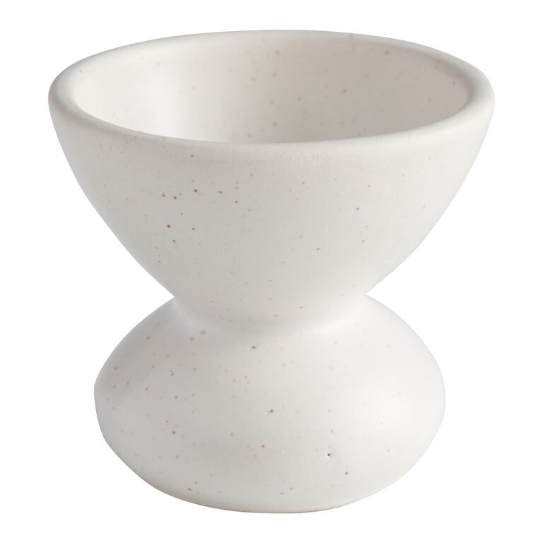 Speckled White Ceramic Incense Holder image number 2