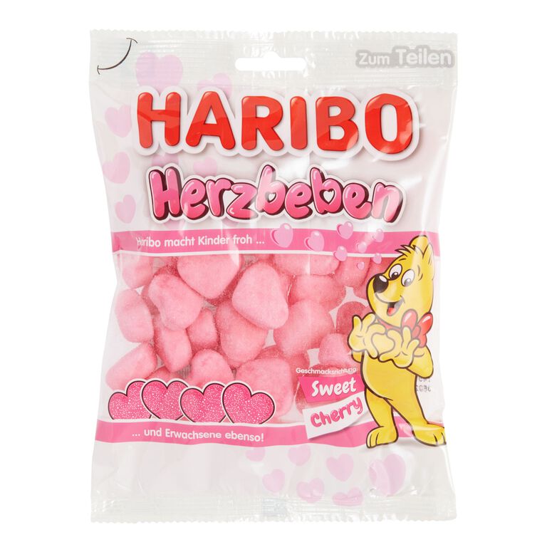 Haribo Sweet Cherry Heart Quake Chewy Candy Set of 2 image number 1
