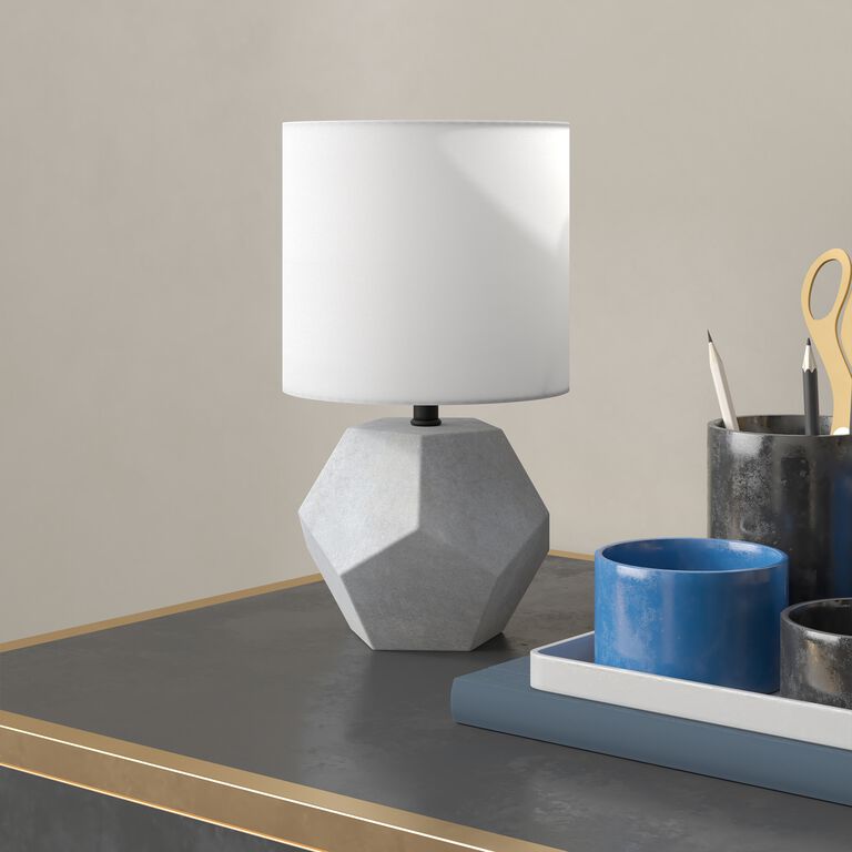 Fredo Geometric Concrete Accent Lamp image number 3