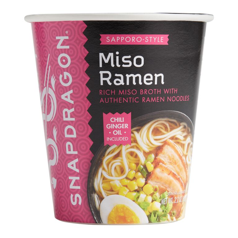 Snapdragon Miso Ramen Noodle Soup Cup Set of 3 image number 1