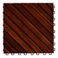 Acacia Wood 12-Slat Interlocking Deck Tiles, 10-Count image number 0