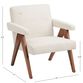 Braxton Ivory Flax Boucle A Frame Upholstered Chair image number 6