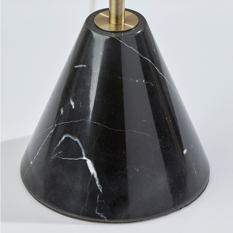 Boden Black Marble and Antique Brass Table Lamp image number 6