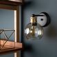 Coley Champagne Glass And Brass Wall Sconce image number 1