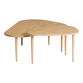 Barnes Golden Natural Wood Nesting Coffee Tables 2 Piece Set image number 5