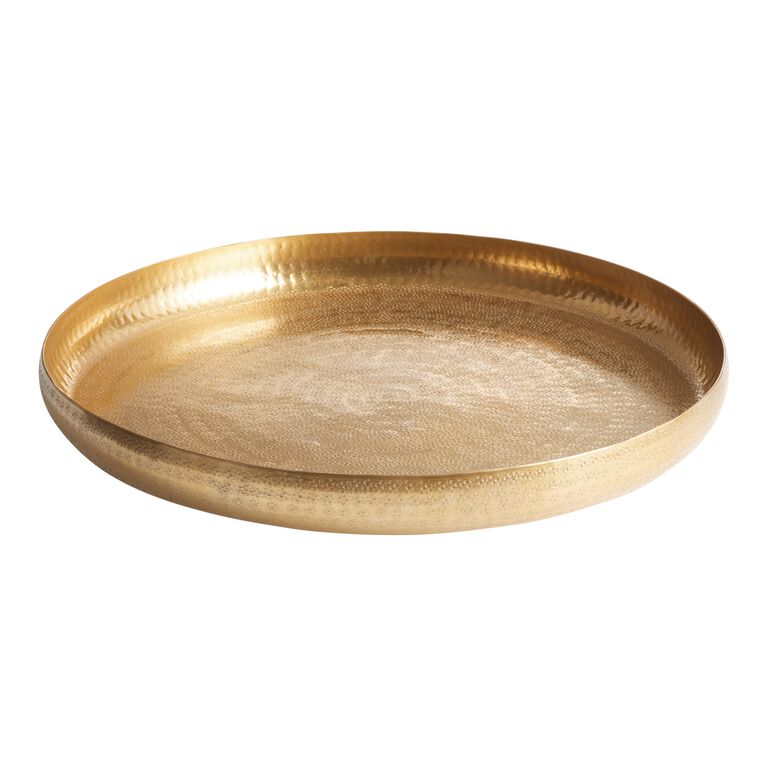 CRAFT Gold Hammered Metal Tray image number 1