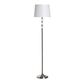 Seneca Brushed Nickel And Crystal Glass Stacked Floor Lamp image number 0