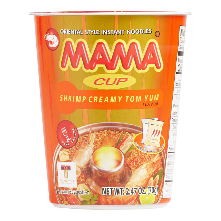 Mama Shrimp Tom Yum Instant Noodle Soup Cup image number 1