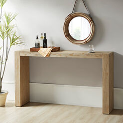 Vince Distressed Wood Console Table