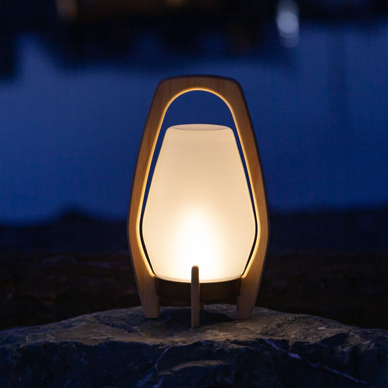 Drifter Wood and Glass Portable LED Lantern image number 6