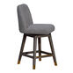 Worgan Boucle Upholstered Swivel Counter Stool image number 3