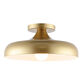 Alessia Gold And White Metal Semi Flush Mount Ceiling Light image number 2