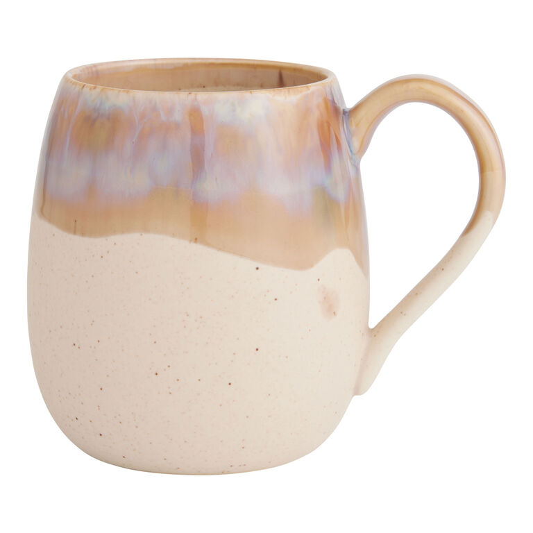Iridescent Reactive Glaze Drip Ceramic Mug image number 1