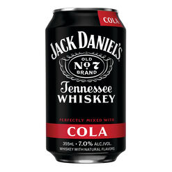 Jack Daniels Whiskey And Cola Cocktail