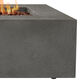 Malta Glacier Gray Faux Stone Gas Fire Pit Table image number 5