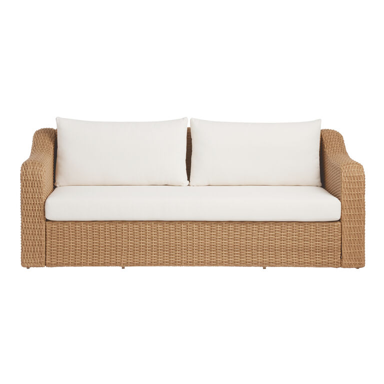 San Marcos All Weather Wicker Deep Seat Outdoor Sofa image number 3