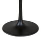 Bowman Gray Marble Top and Black Tulip Dining Table image number 3