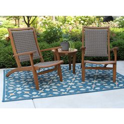 Erich Eucalyptus and All Weather Wicker 3 Piece Outdoor Set