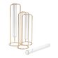 Gold and Glass Staggered Test Tube Vases image number 1