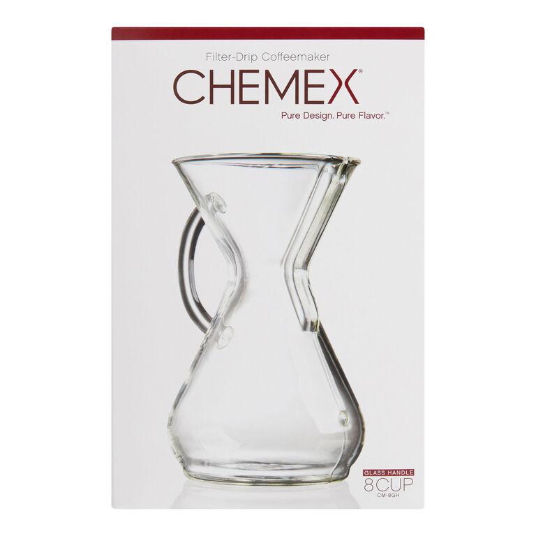 Chemex 8 Cup Glass Handle Pour Over Coffee Maker image number 3