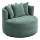 Rico Oversized Upholstered Swivel Chair image number 0