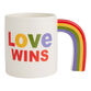 Love Wins Rainbow Handle Ceramic Mug image number 0