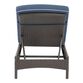 Pinamar Gray All Weather Outdoor Chaise and Navy Cushion image number 3
