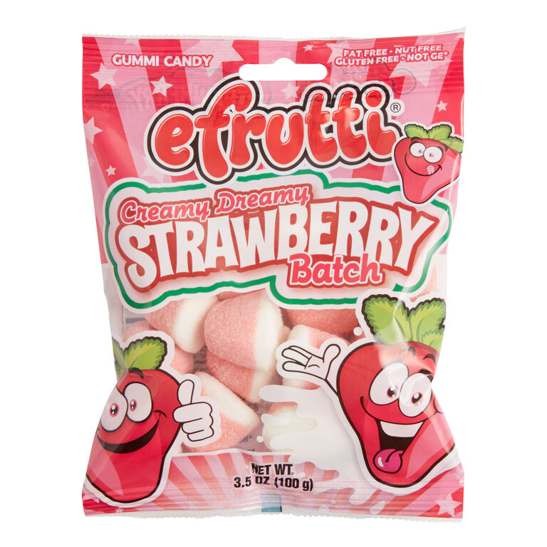 Efrutti Creamy Strawberry Gummy Candy image number 1