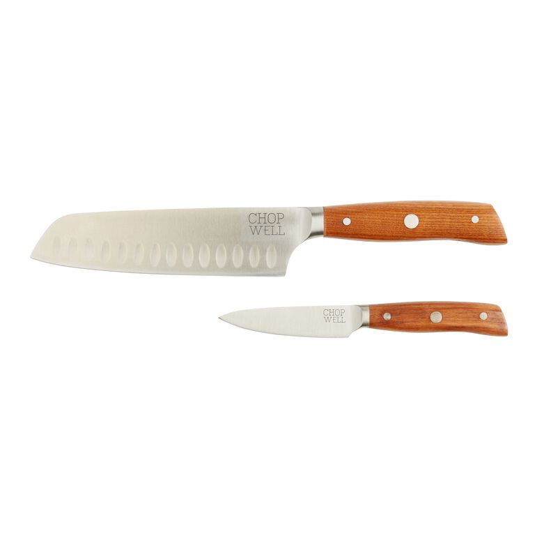Chopwell Carbon Steel and Ash Wood 2 Piece Knife Set image number 1