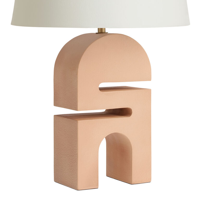 Solenn Light Sand Ceramic Sculpture Table Lamp Base image number 1