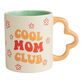 Peach And Teal Floral Cool Mom Club Ceramic Mug image number 0