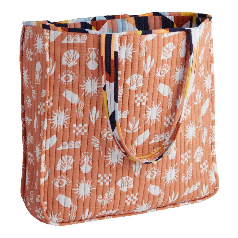 Siren Sands Geo Quilted Reversible Tote Bag image number 3