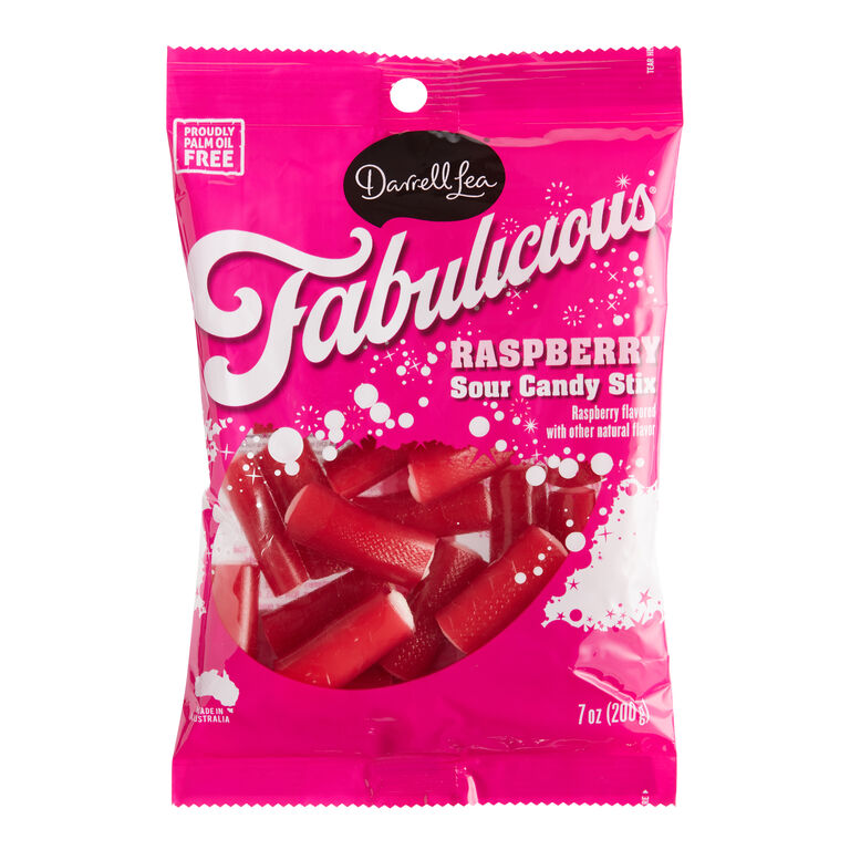 Darrell Lea Fabulicious Sour Raspberry Chewy Candy Set Of 2 image number 1