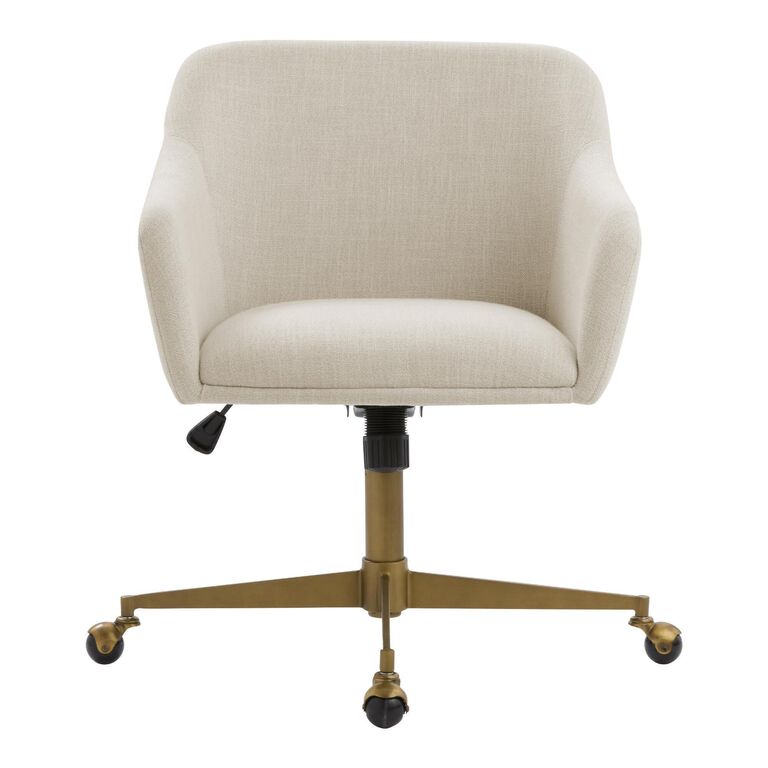 Zarek Mid Century Upholstered Office Chair image number 3
