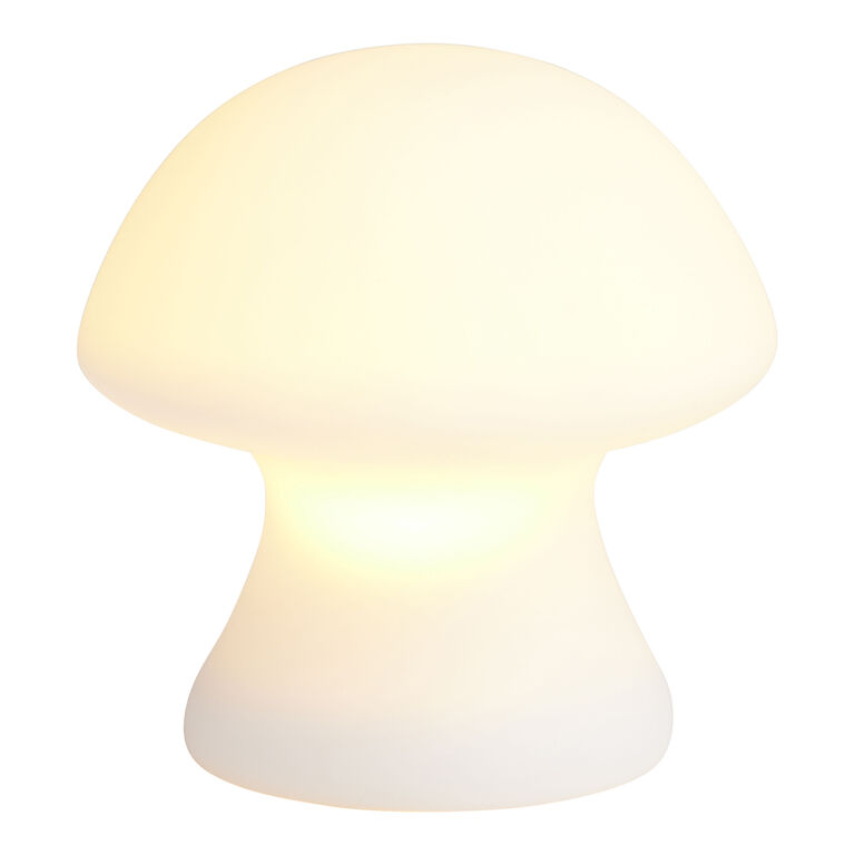 Kikkerland White Porcelain Mushroom LED Light image number 2