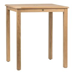 Windsong Square Teak Outdoor Pub Dining Table