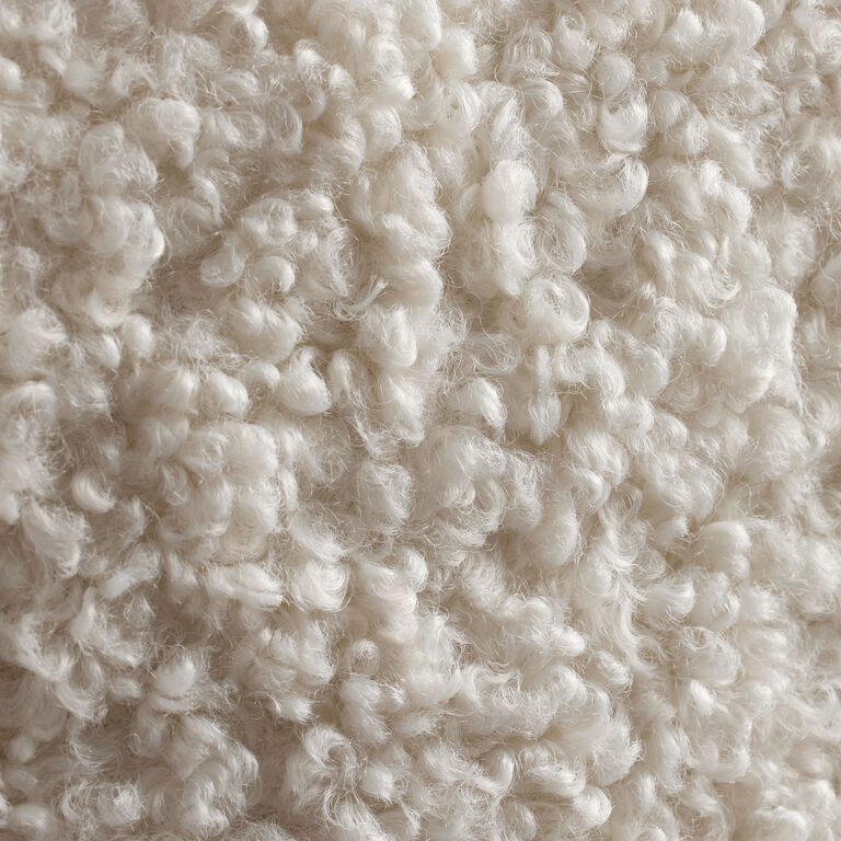 Oversized Textured Boucle Throw Pillow image number 3